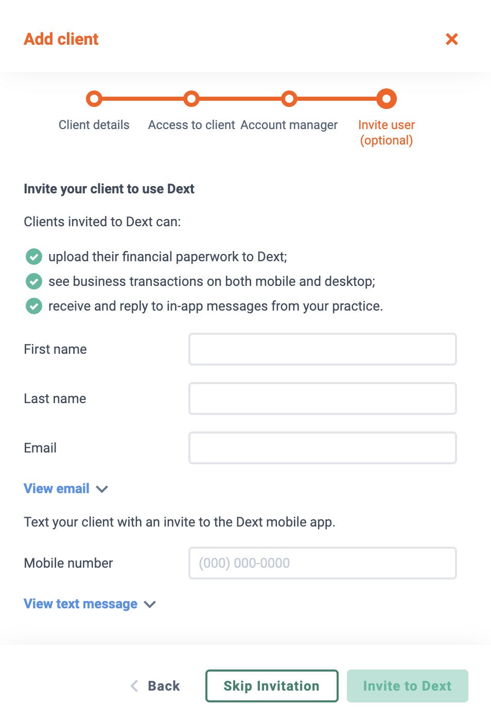 Adding a Client Account - Dext Help Center