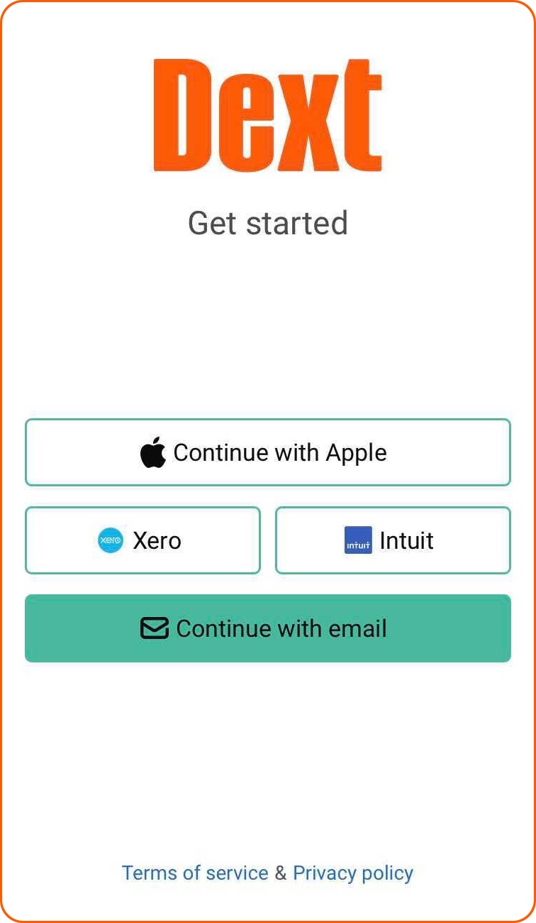 How to Log to the Mobile App Dext Help Center