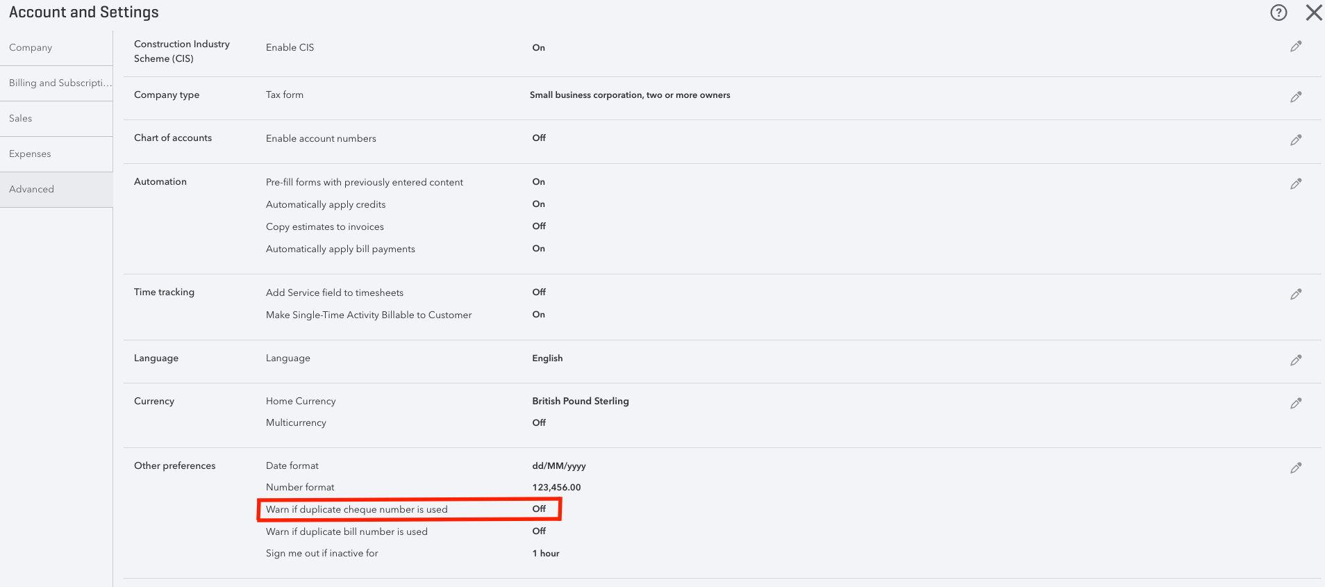 QuickBooks Online Warn if duplication cheque number.png