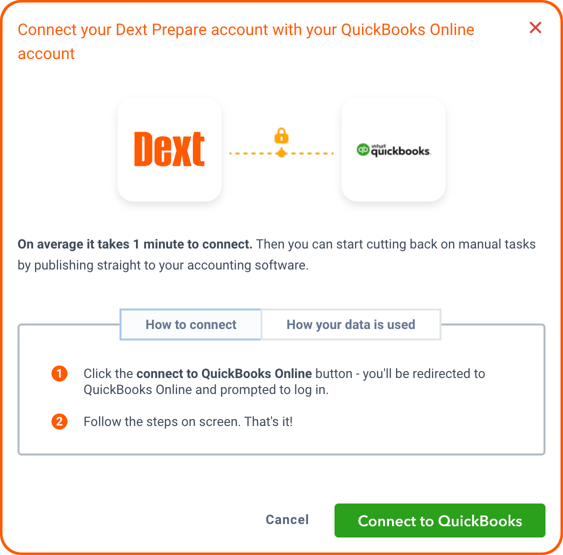 Connect  into QuickBooks Online